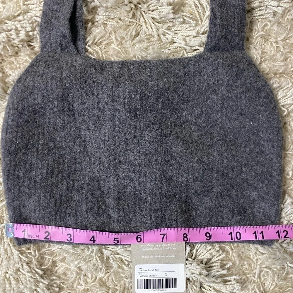 NWT Everlane The Cozy Stretch Tank Wool Alpaca Yak Blend Cropped Tank Top XS - Picture 12 of 14